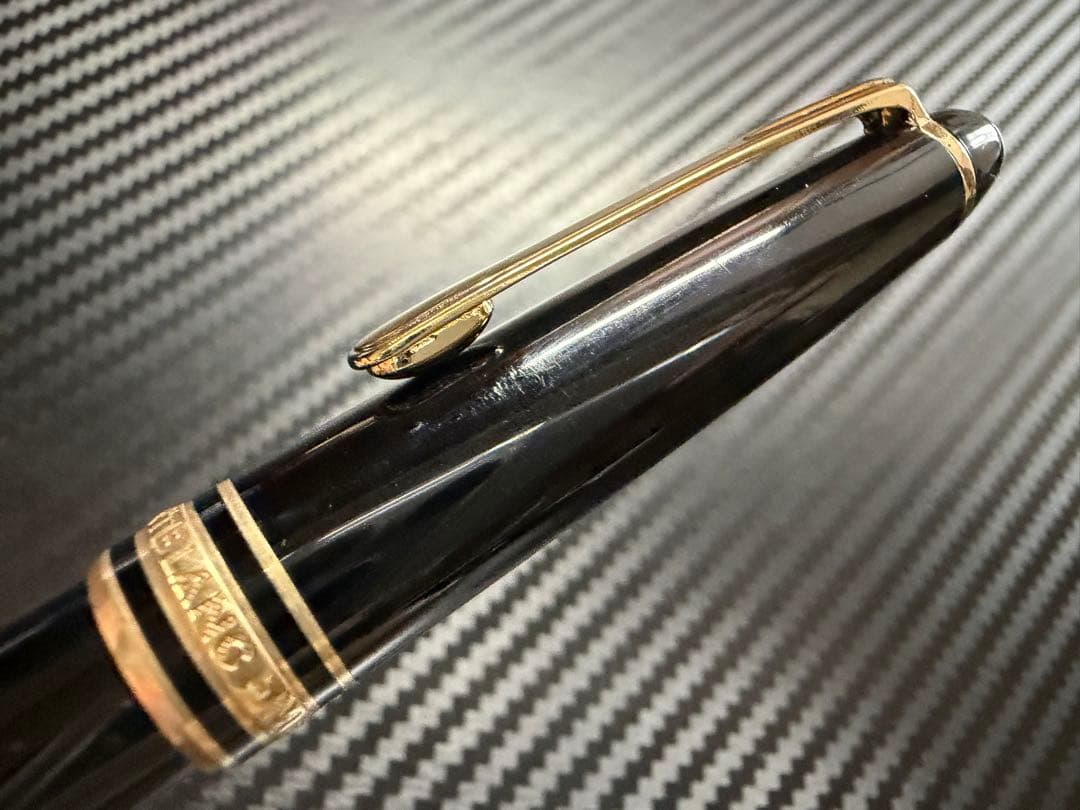 美品 モンブラン マイスターシュテュック 144 ブラック 全金 F 万年筆