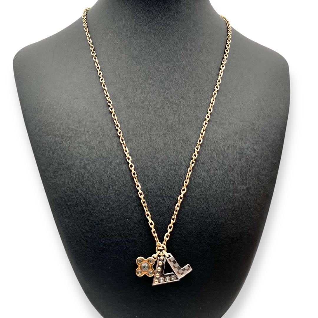 ペンダント ル ダミエ ドゥ ルイ・ヴィトン 7mm (イエローゴールド