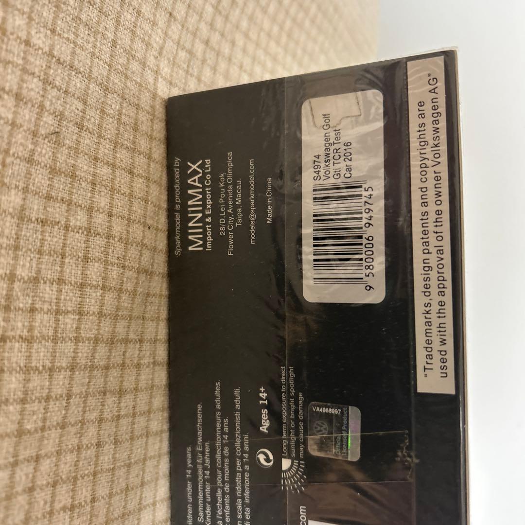 自動車 VolkswagenGolf GTI TCRTest Car 2016 1/43