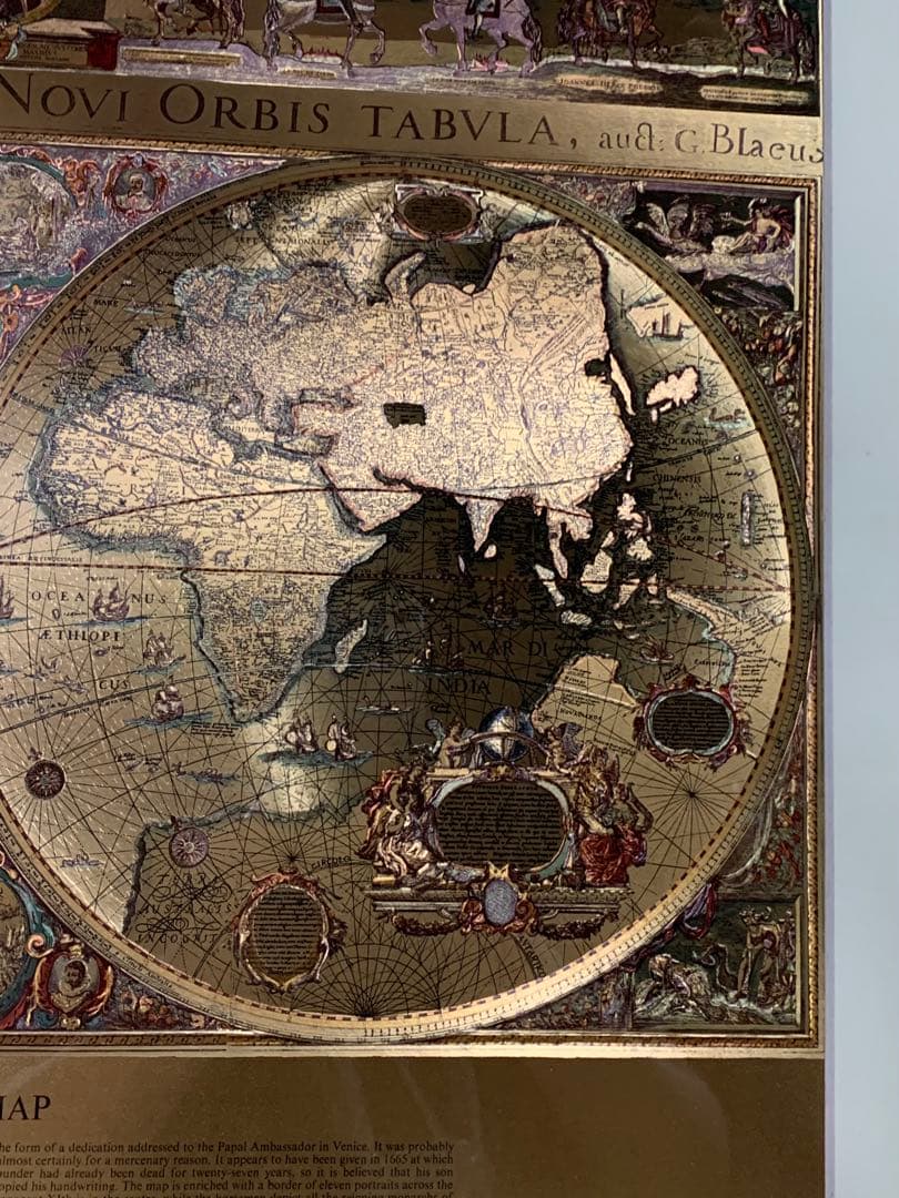 新品・未使用】英国製 エッチングアート ヴィンテージ ホイルアート