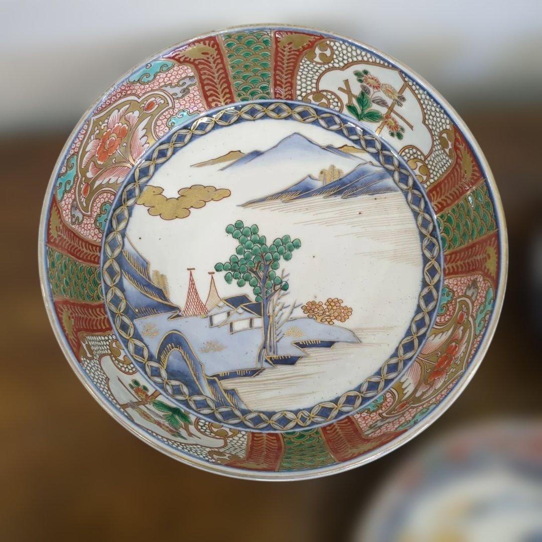 骨董 古伊万里 染錦 三っ丼 大中小 3つ 美品 鉢 器 錦出 - メルカリ