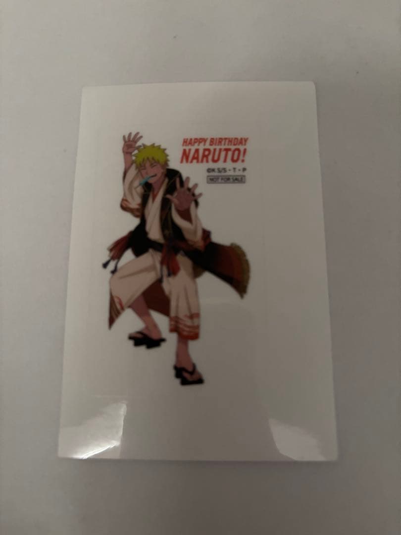 NARUTO ニジゲンノモリ忍里　自来也　カカシ　カード　ナルトバースデーカード
