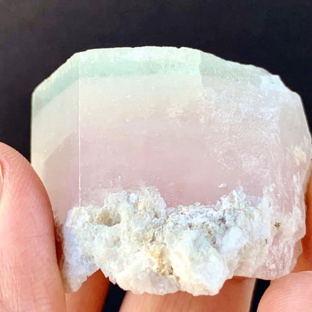 希少石モルガマリン/バイカラーベリルS/モルガナイト×アクアマリン 原石 特大142g！希少石モルガマリン原石 アクアマリン・モルガナイト