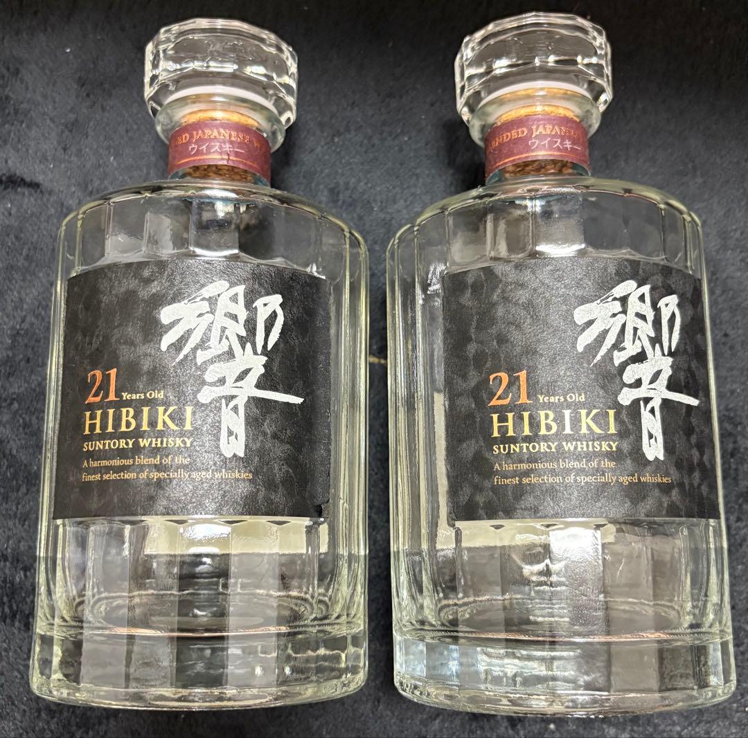 Hibiki 21 Year Old ウイスキー 空き瓶箱付き