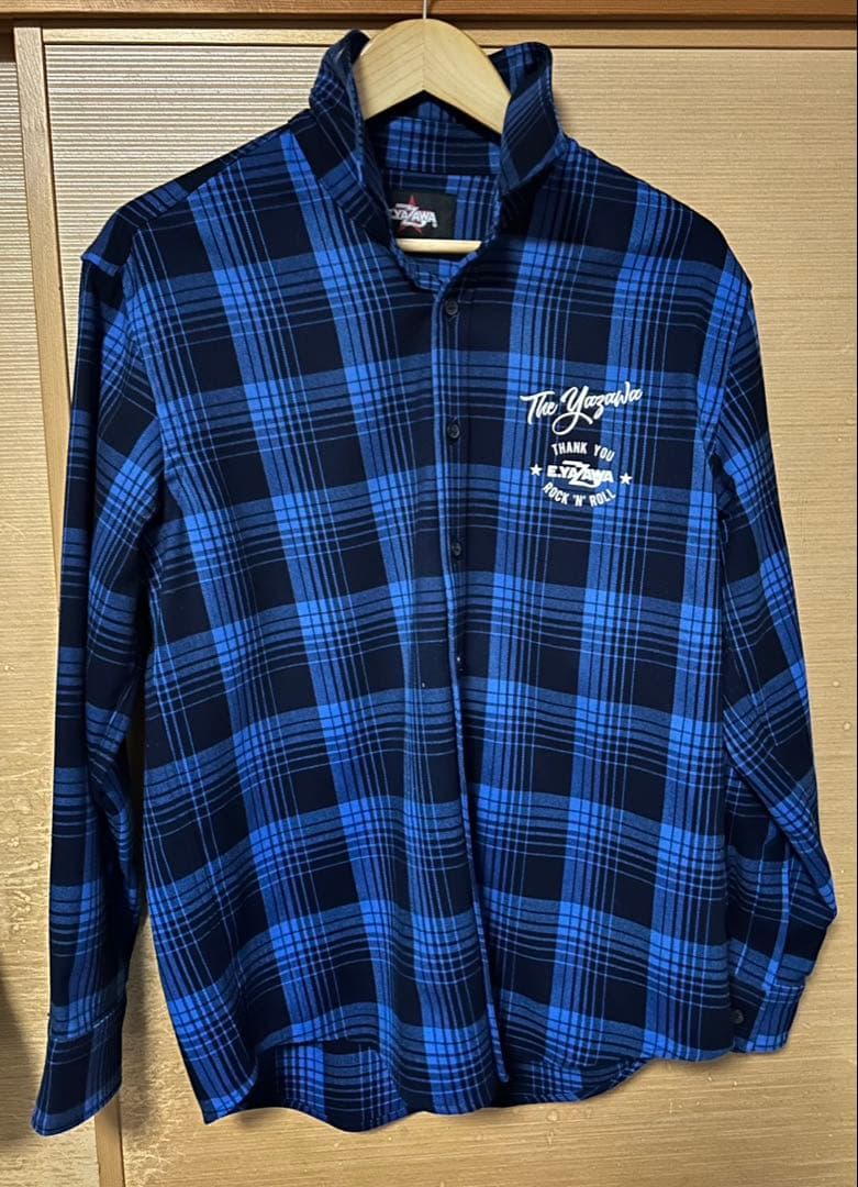 【美品】E.YAZAWA ネルシャツ(THE YAZAWA)ブルー 矢沢永吉 ogpimage.jpg?1615461999