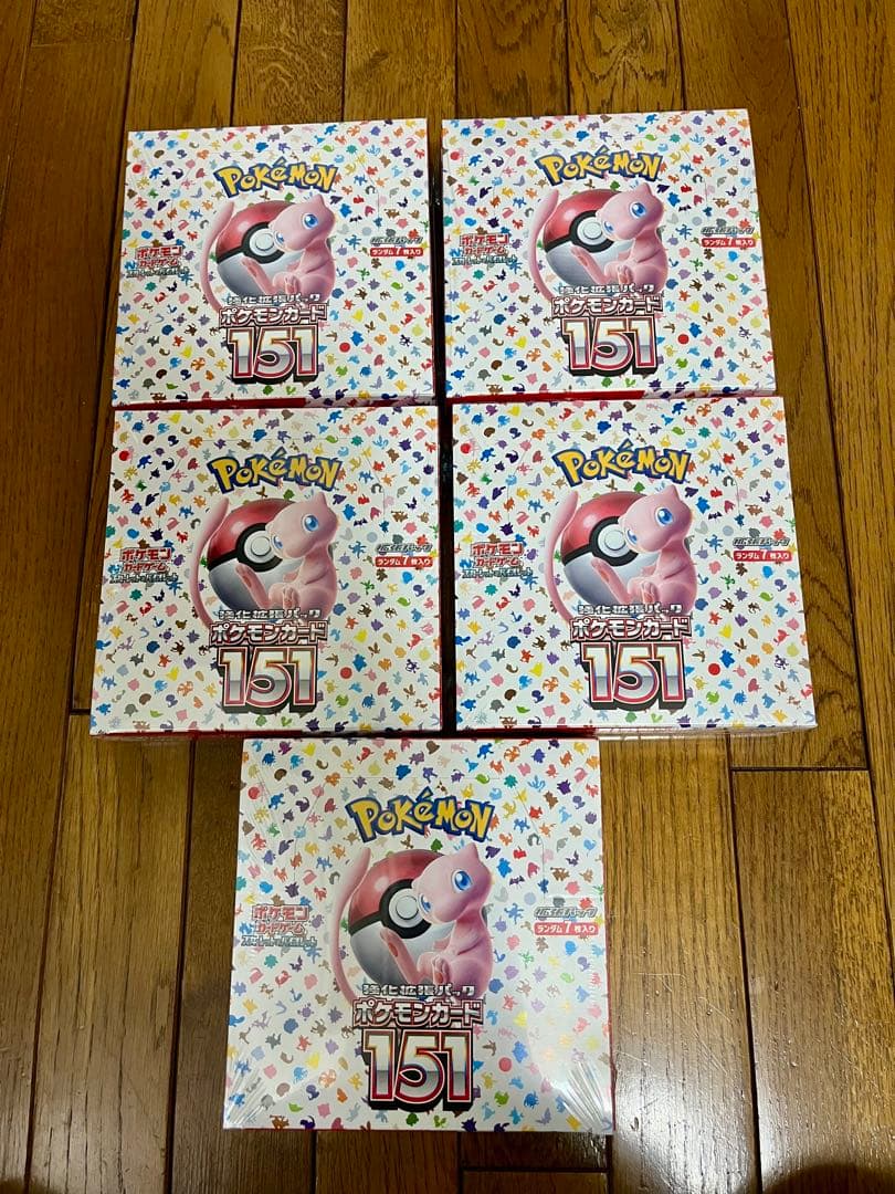 ポケモンカード151 5BOX　シュリンク付き