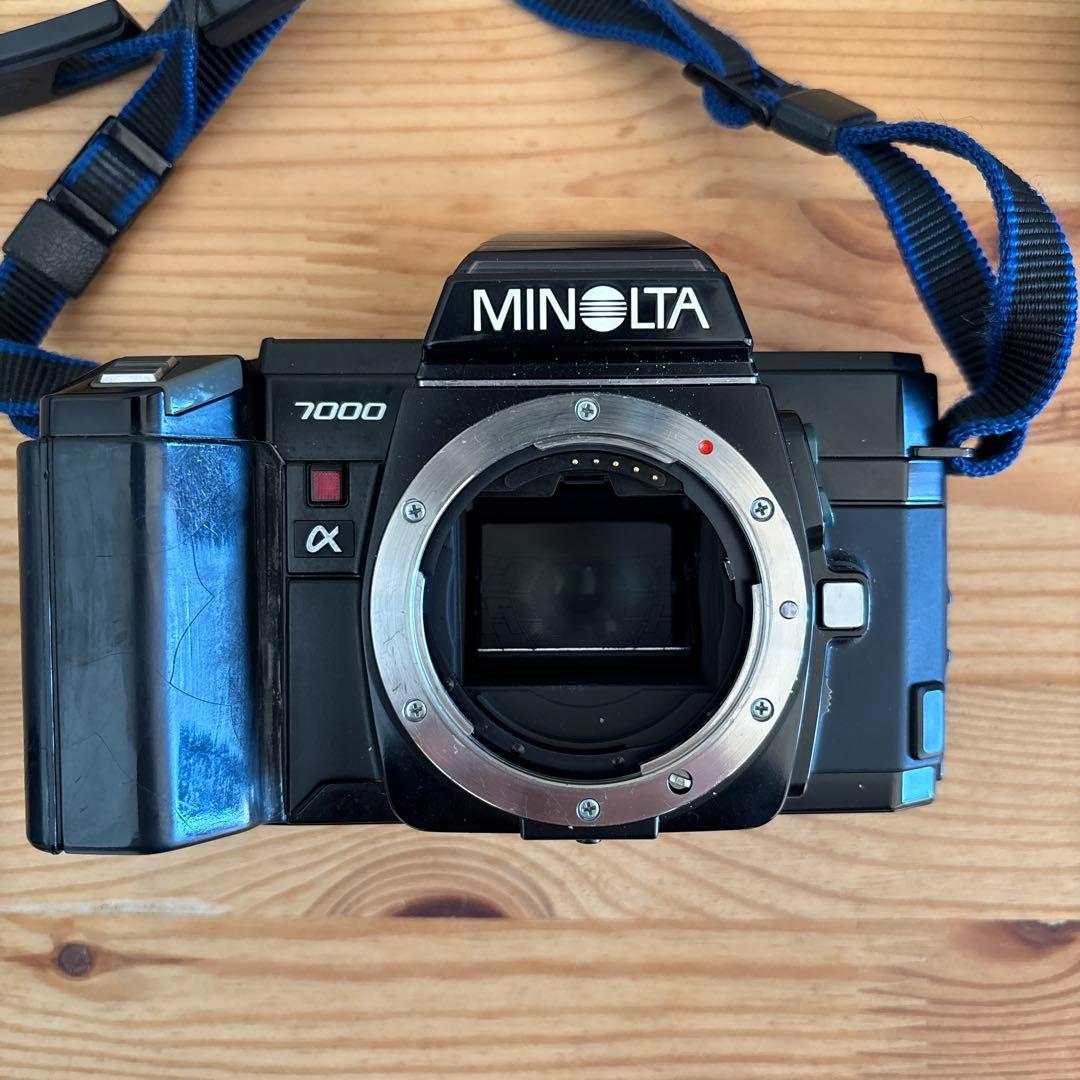 ミノルタa -7000 フィルムカメラ　ストロボ 説明書　フィルム付き