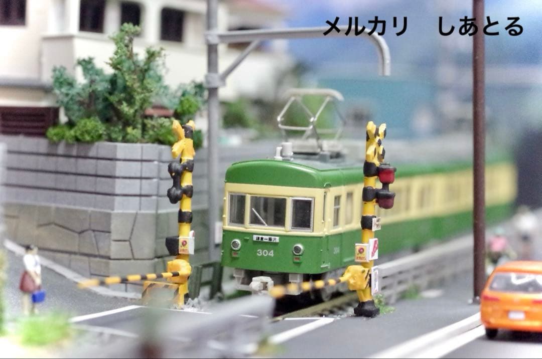江ノ電 腰越3号踏切 鉄道ジオラマ展示台 Nゲージ 鉄コレ 鉄道模型 bトレ