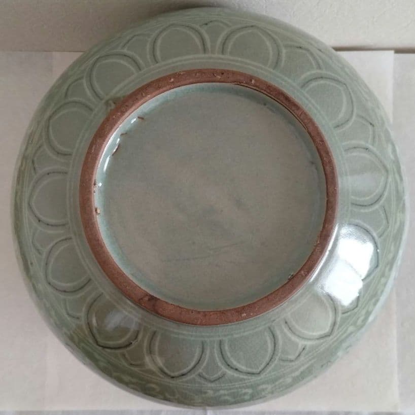 高麗青磁 池順鐸 高麗陶窯 韓国人間国宝 水指 壺インテリア 花瓶