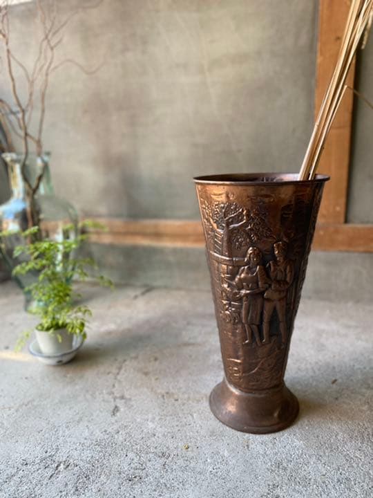 ビンテージ ブロンズ アンブレラスタンド