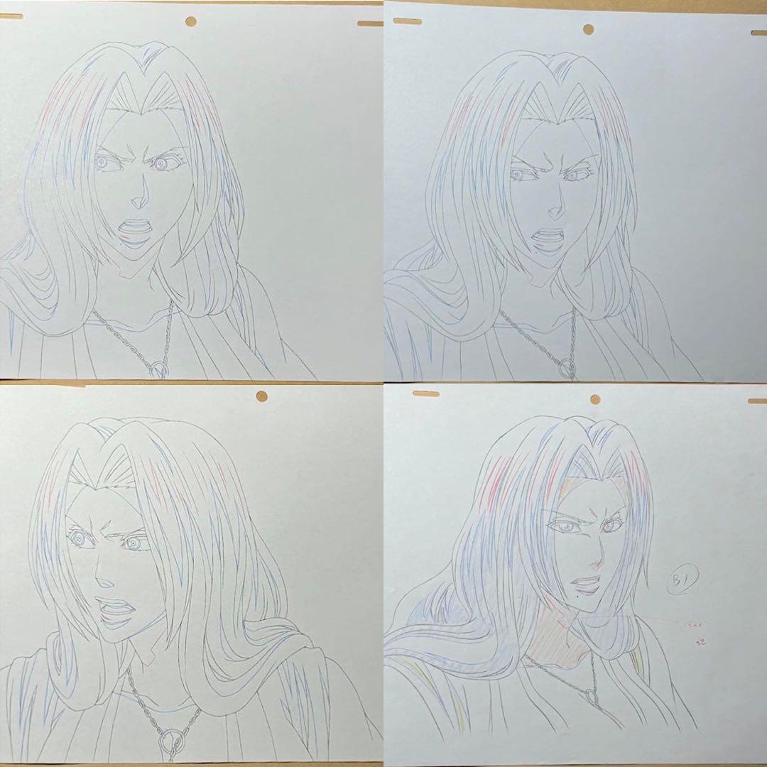 BLEACH セル画　黒崎一護　夜一　松本乱菊　ハリベル　チルッチ　リルカ