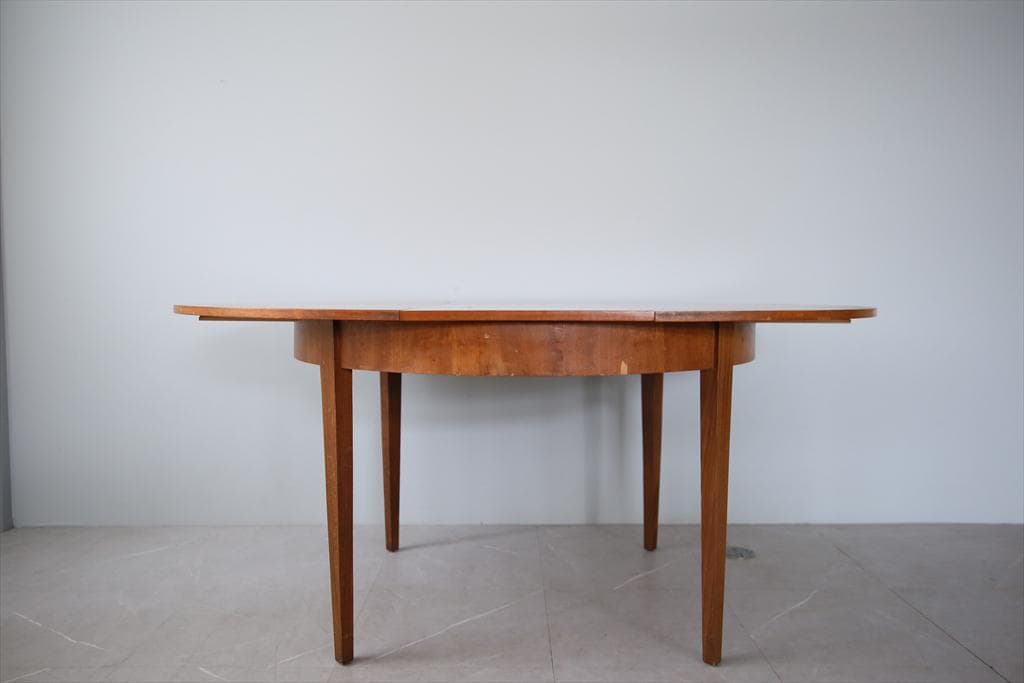 英国アンティーク伸張式ラウンドダイニングテーブル/エクステンション机92-217