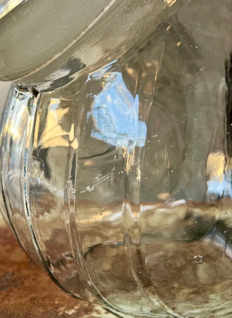 レトロ 猫ビン でんでん太鼓 飴屋瓶 菓子瓶 アンティーク ガラス