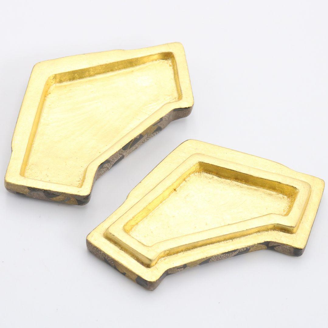 浅野紫仙作 銀杏ちらし 香合 茶道具 共箱　V901