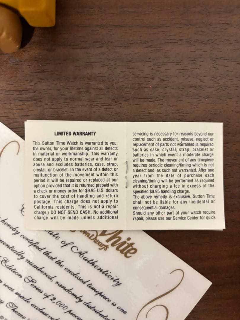 希少 ディズニー 7人の小人 腕時計 マイントレイン トロッコ