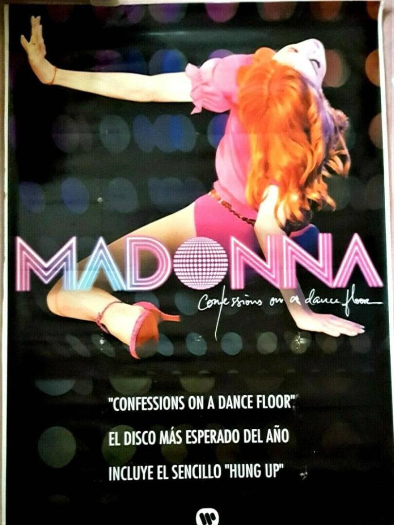 マドンナ　Confessions　メキシコ製　大判 厚手 ビニール製 ポスター マドンナ Confessions メキシコ製 大判 厚手 ビニール製 ポスター