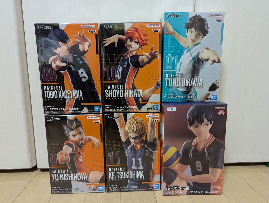 ハイキュー!!ポージングフィギュア日向翔陽影山飛雄西谷夕月島蛍