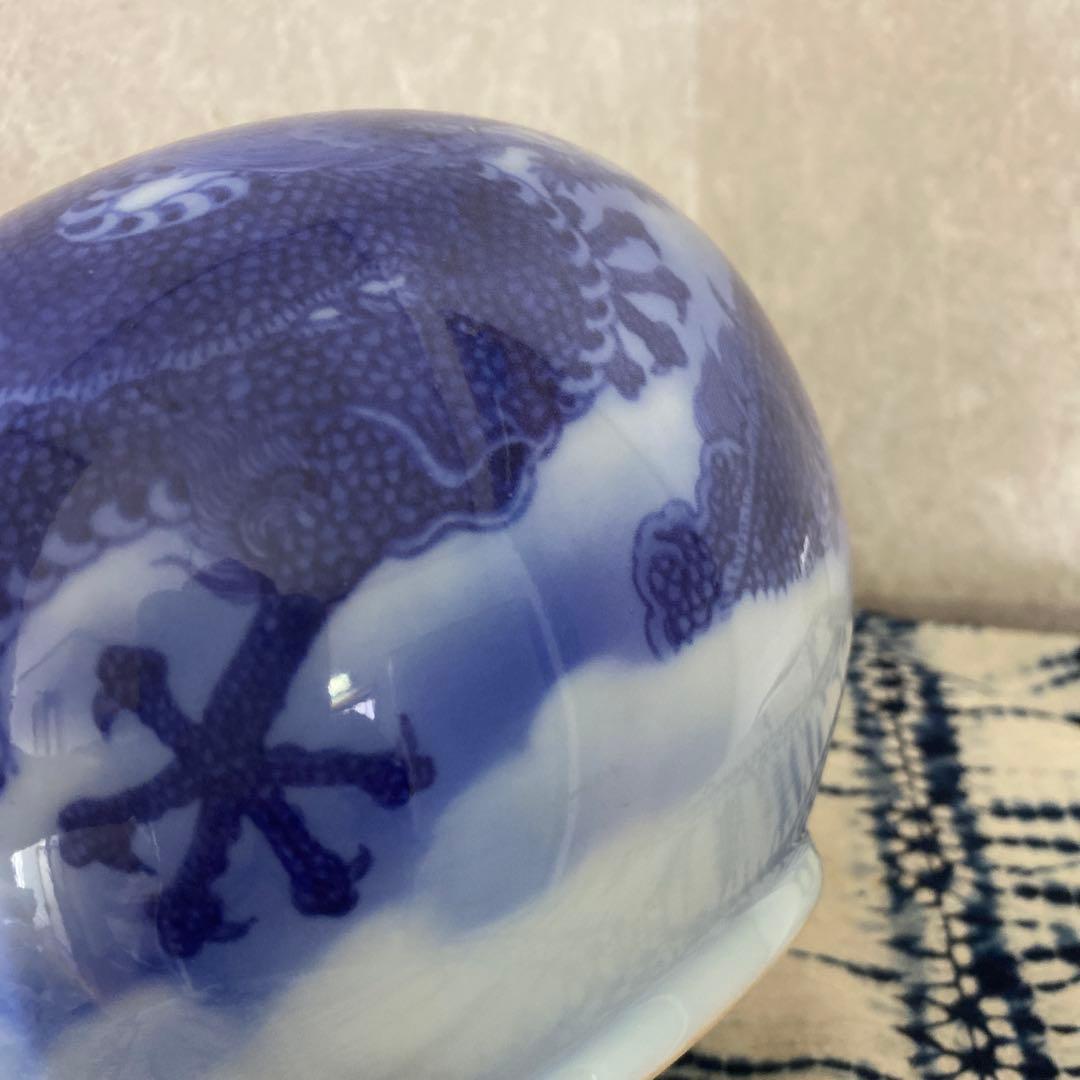 真葛香山　染付龍花瓶