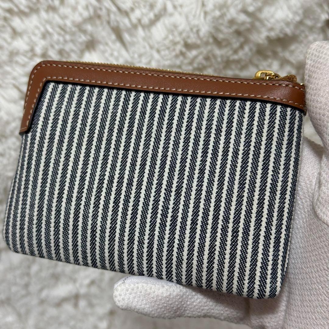 【未使用】セリーヌ　デニム　&カードポーチ　キーリング付き