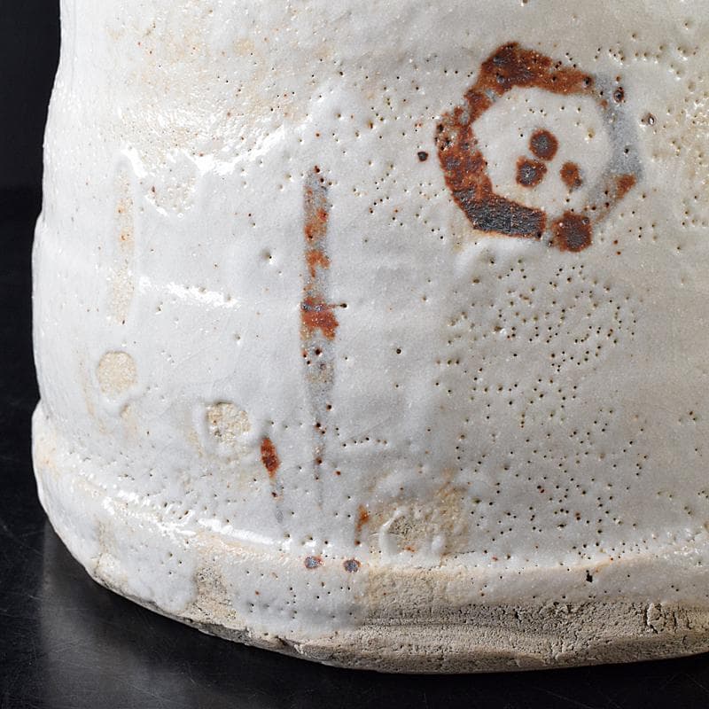 Gojyo様専用人間国宝荒川豊蔵作 絵志野 水指 仕覆付 共箱 D R8739B