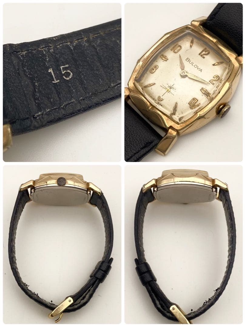 【稼働品】ブローバ 手巻き　腕時計 A577744 アンティーク　ヴィンテージ