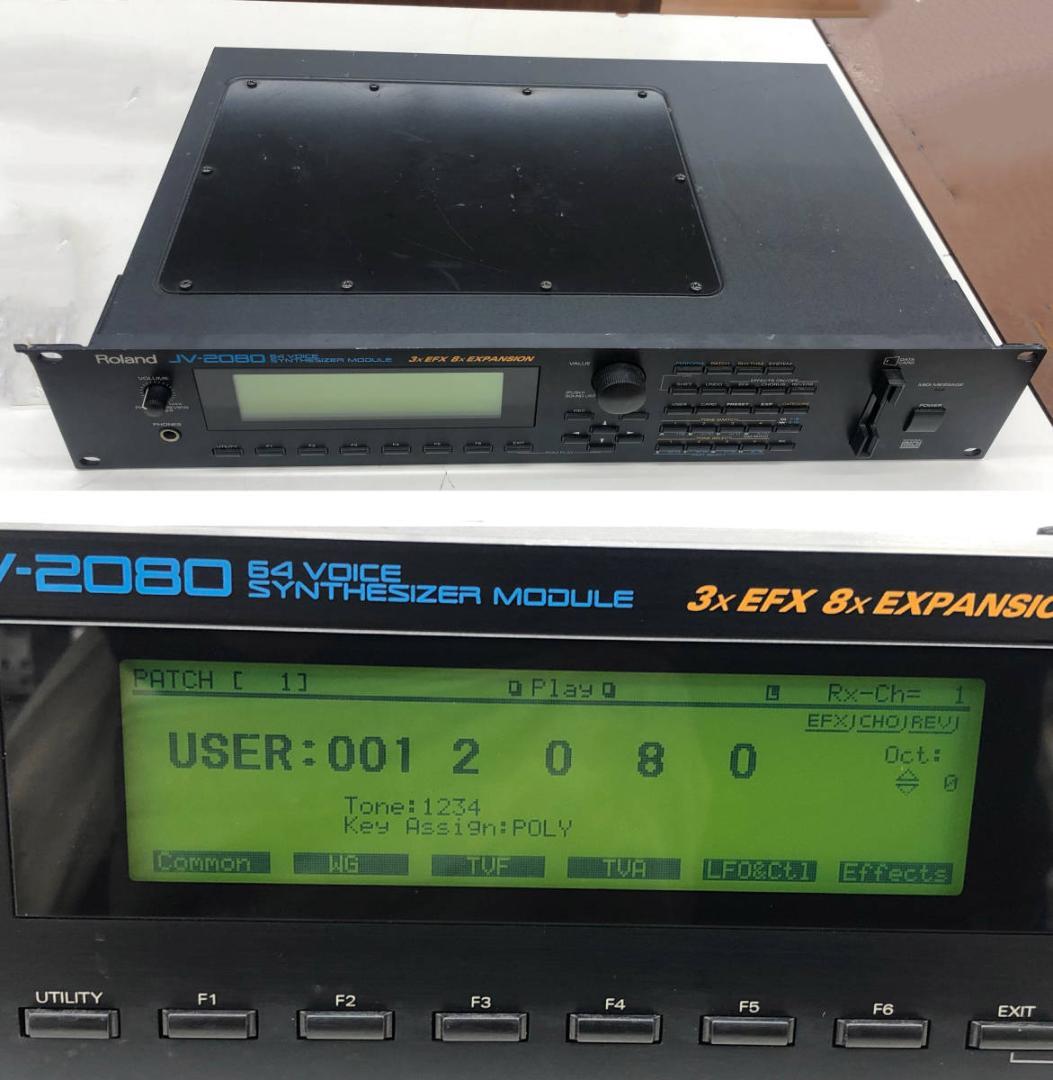 買うホビー・楽器・アート - Roland JV-2080 内蔵電池交換済み 音源