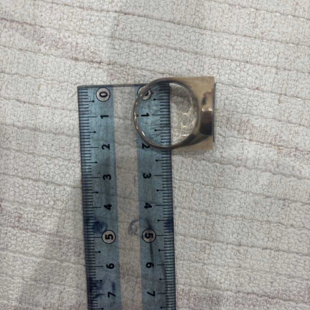 nananbijouxxx ハート　モザイクオパール　リング　シルバー