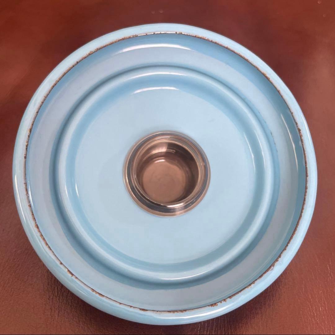 ヌルメスニエミ 水色 ポット ビンテージ アンティーク 北欧 かもめ食堂