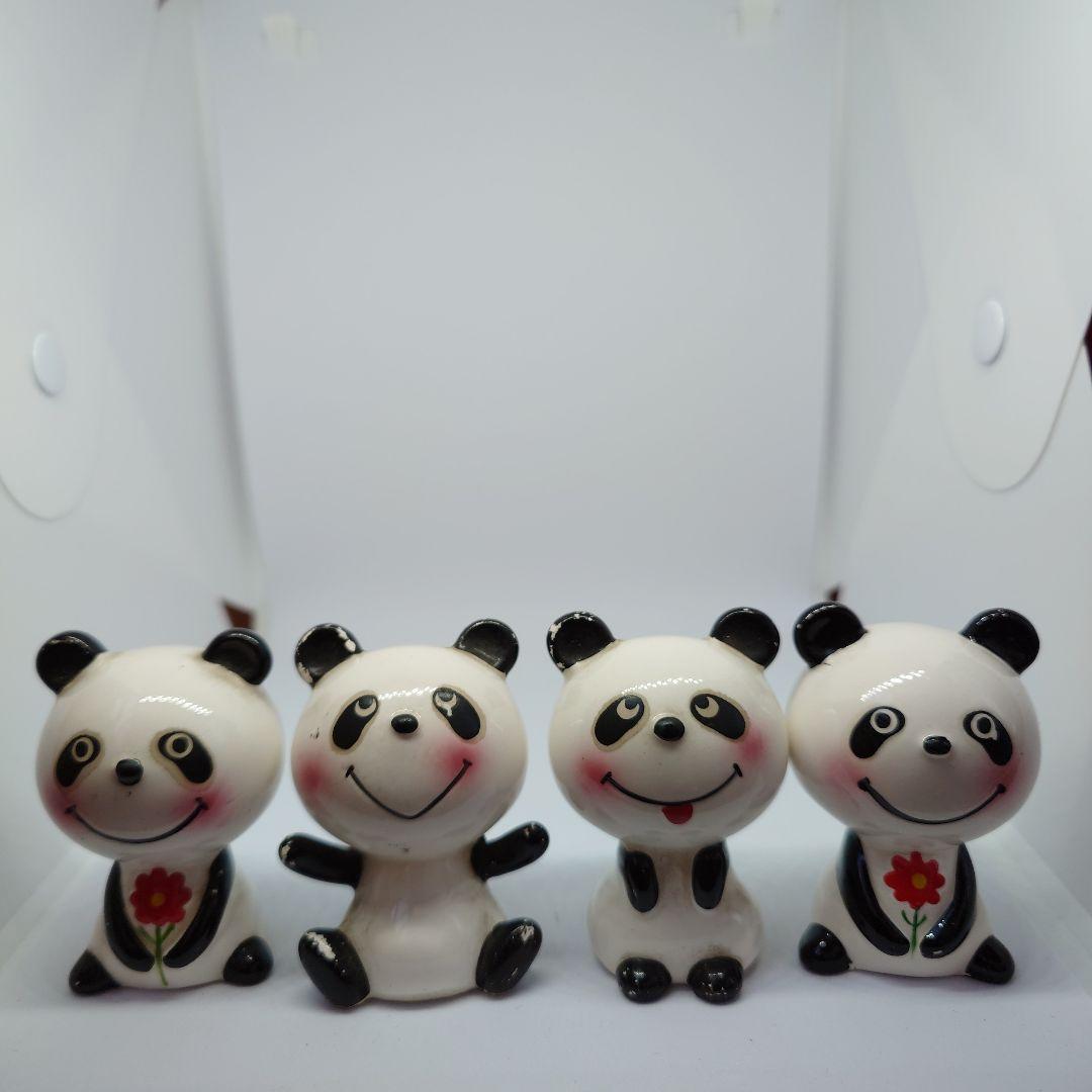 M内藤ルネ RUNE パンダ 4体セット 陶器 約7cm - メルカリ