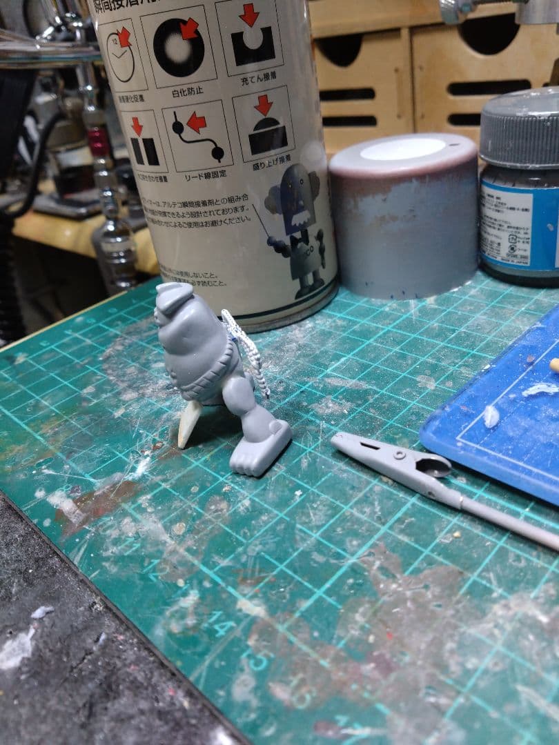 ミニロボダッチ スモウロボ、タマゴロー、ドラタロー3点セット(土台