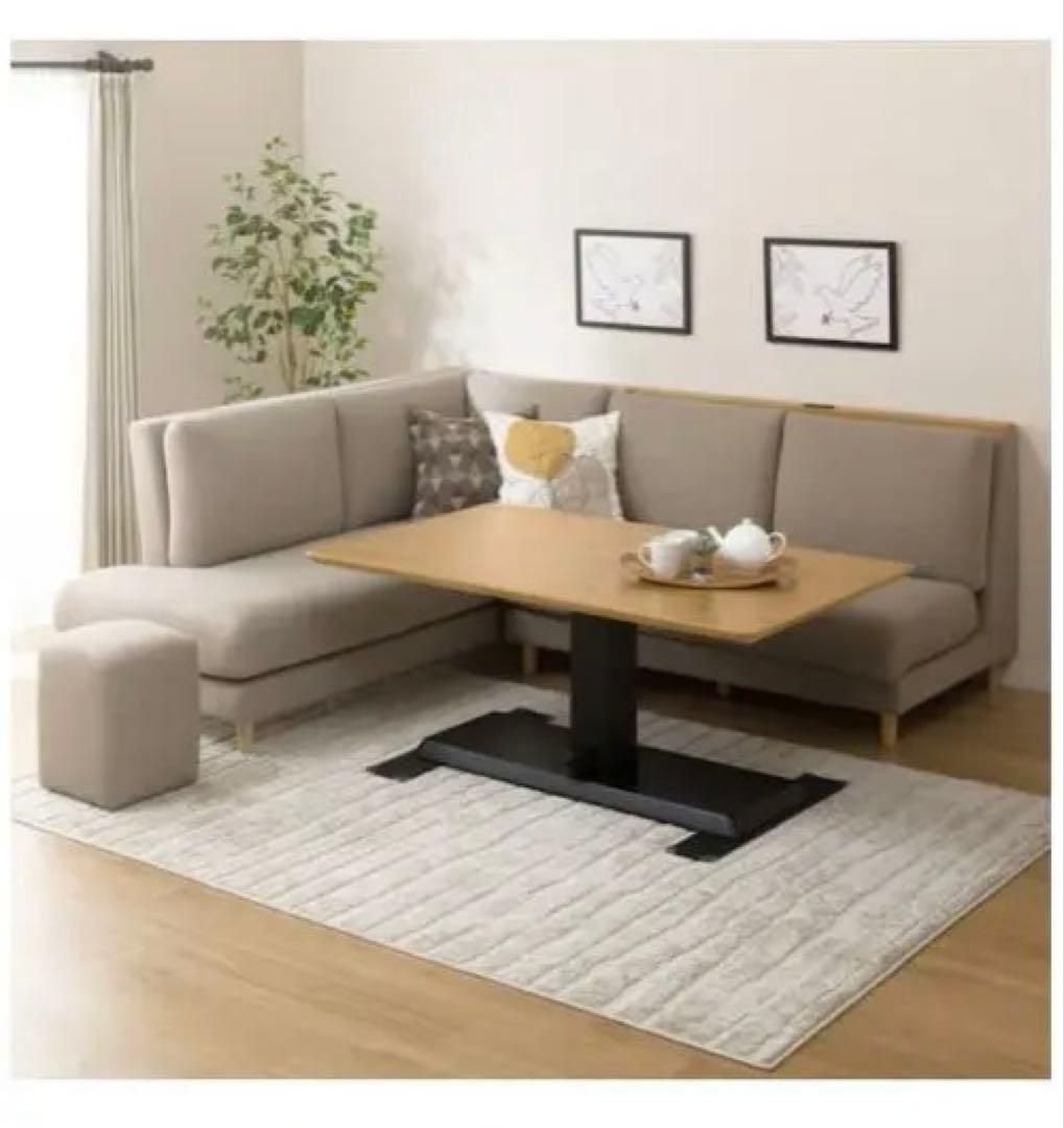 8/21まで⭐︎ニトリ昇降式ダイニングテーブル　ライトブラウン