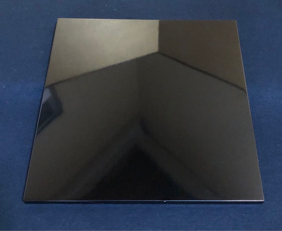 《R》茶道具 和紙張 黒真塗 大板 敷板 元箱　251022い5