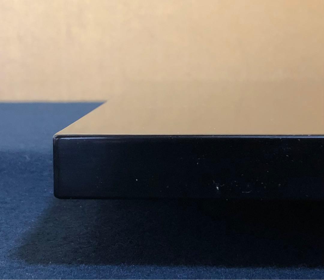 《R》茶道具 和紙張 黒真塗 大板 敷板 元箱　251022い5