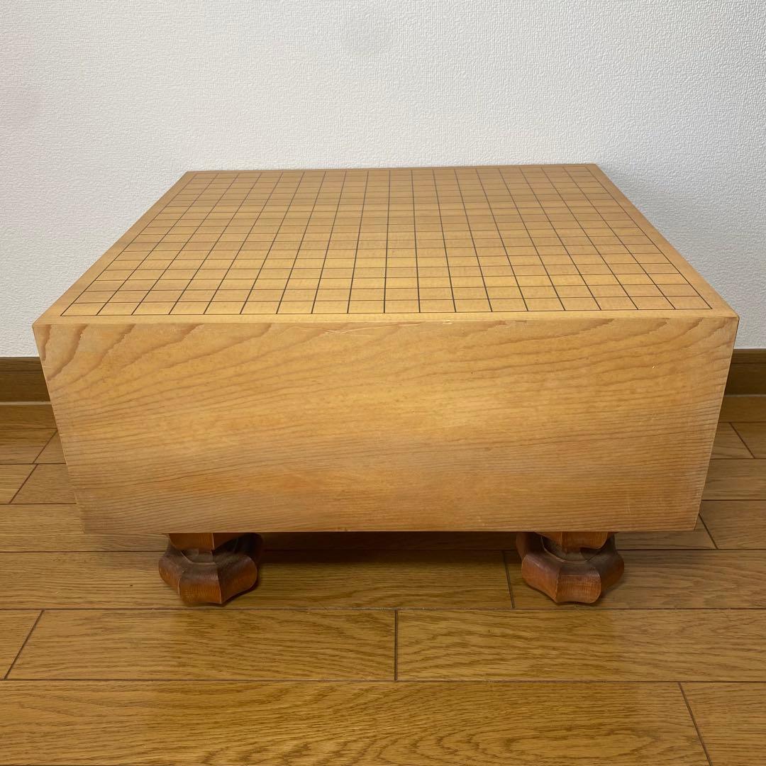 囲碁盤　碁石セット　5.7寸　厚さ17.5㎝　脚付