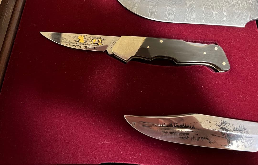 ドイツ製 ゾーリンゲン 飾りナイフ 12本セット 額入り 鍵付き