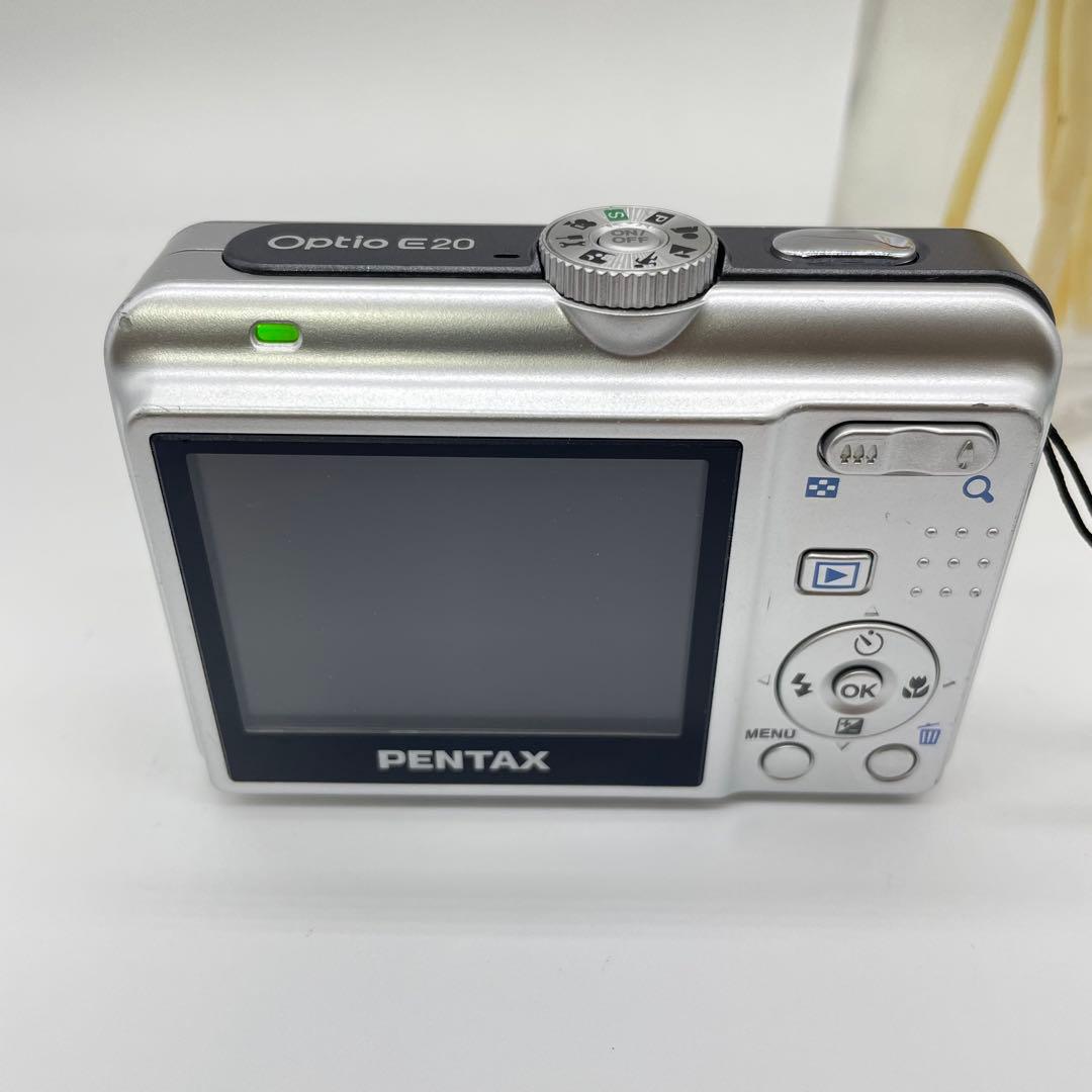 スマホ転送OK✨PENTAX Optio E20✨動作確認済 単三電池 可愛い♪