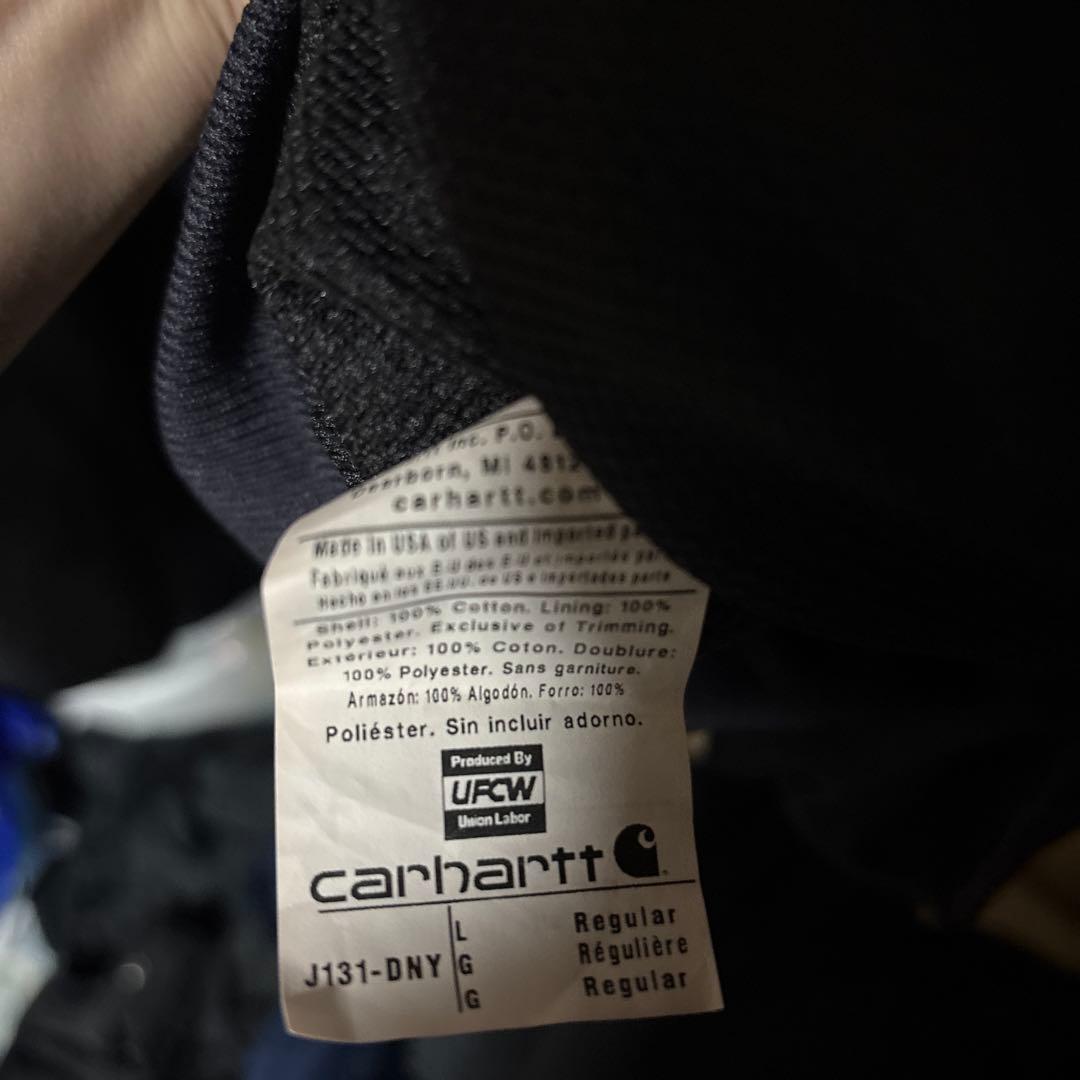 Carhartt フルジップパーカー Lサイズ ダークグレー