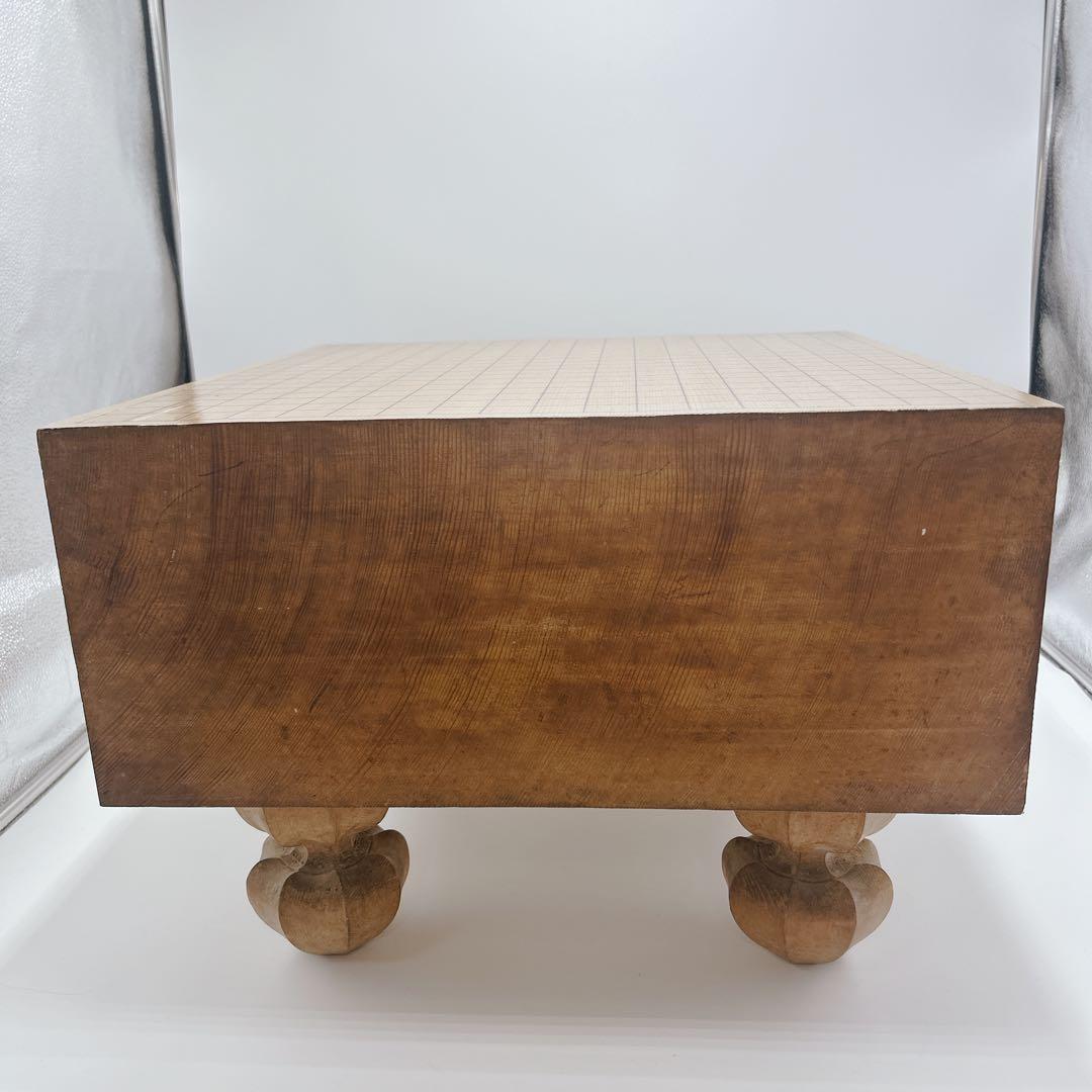 【良品】碁盤 本榧 天柾 ヘソ付き 脚付き 厚み17cm