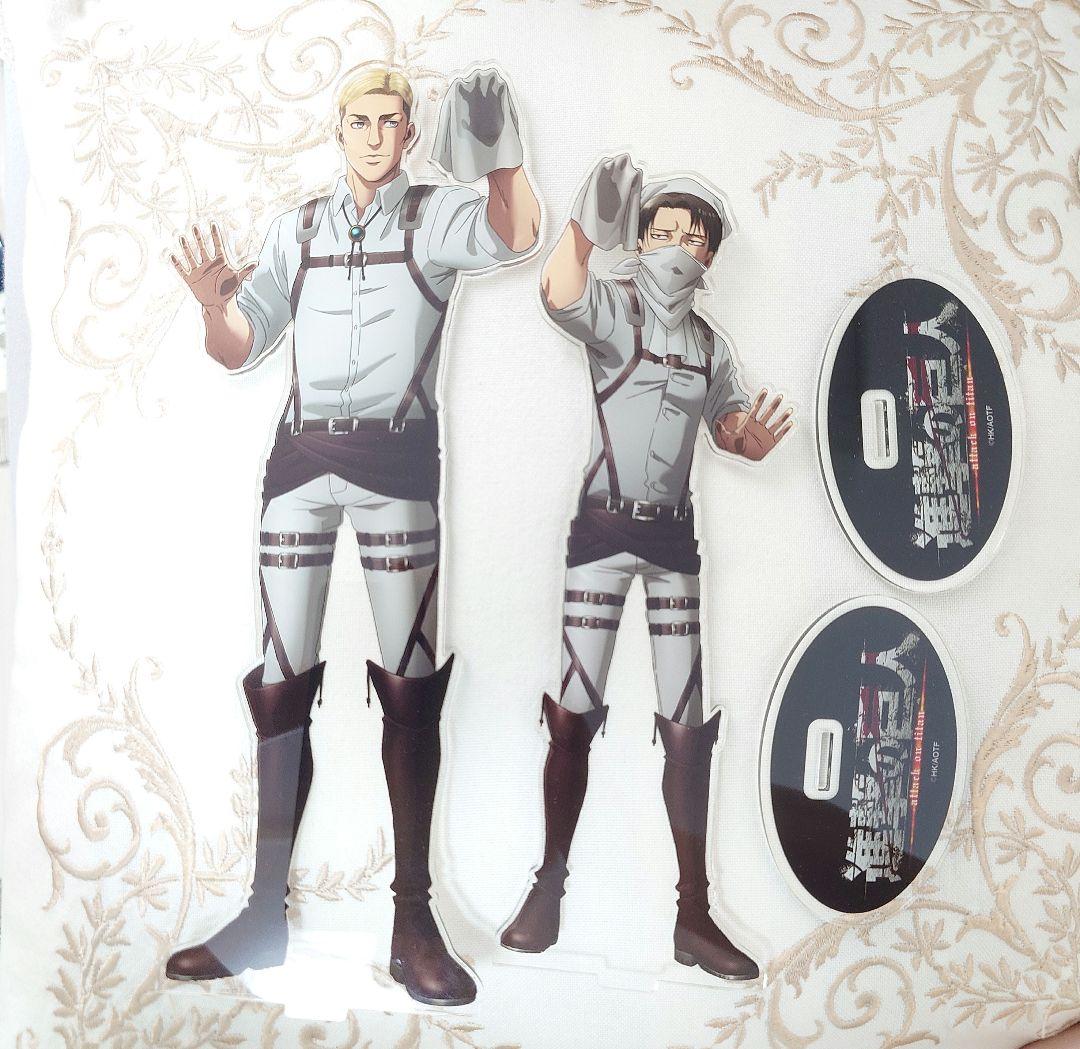 進撃の巨人 リヴァイ エルヴィン BIGアクリルスタンド アクスタ 2点 お