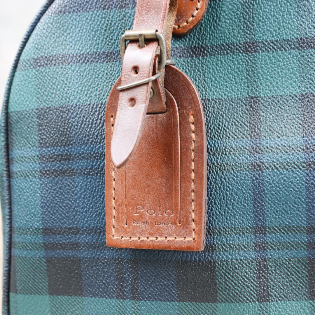 POLO RALPH LAUREN チェック柄 ハンドバッグ ボストンバッグ