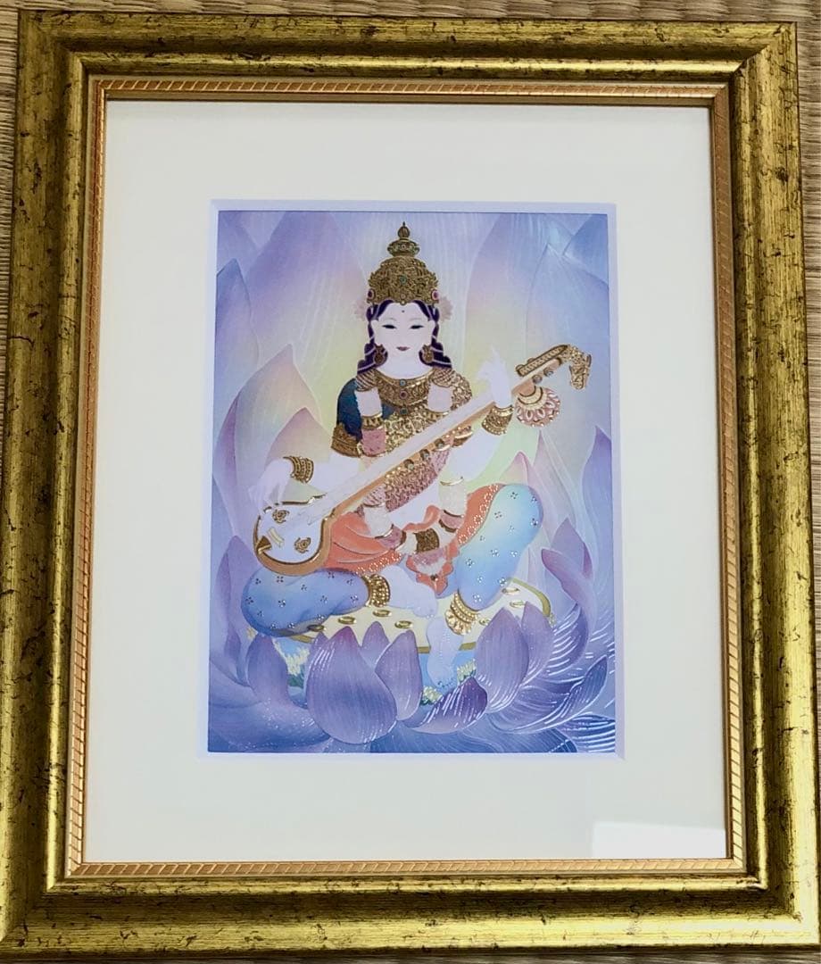 人気SALE，爆買い 草場一壽 艶金盛り「サラスヴァティー」 弁財天 市杵嶋