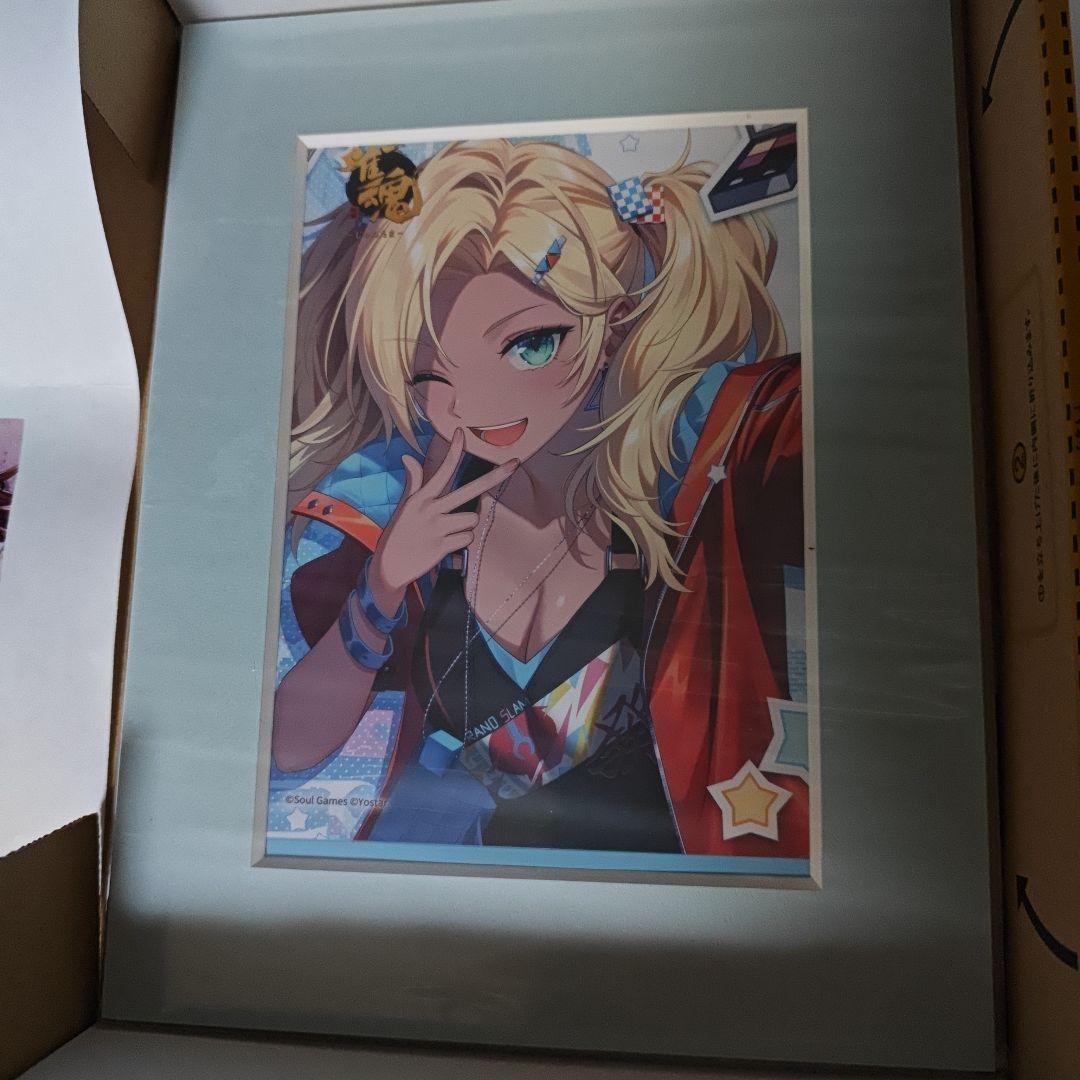 8の日セール 雀魂 藤本キララ 記念イラストペーパー額縁スタンド