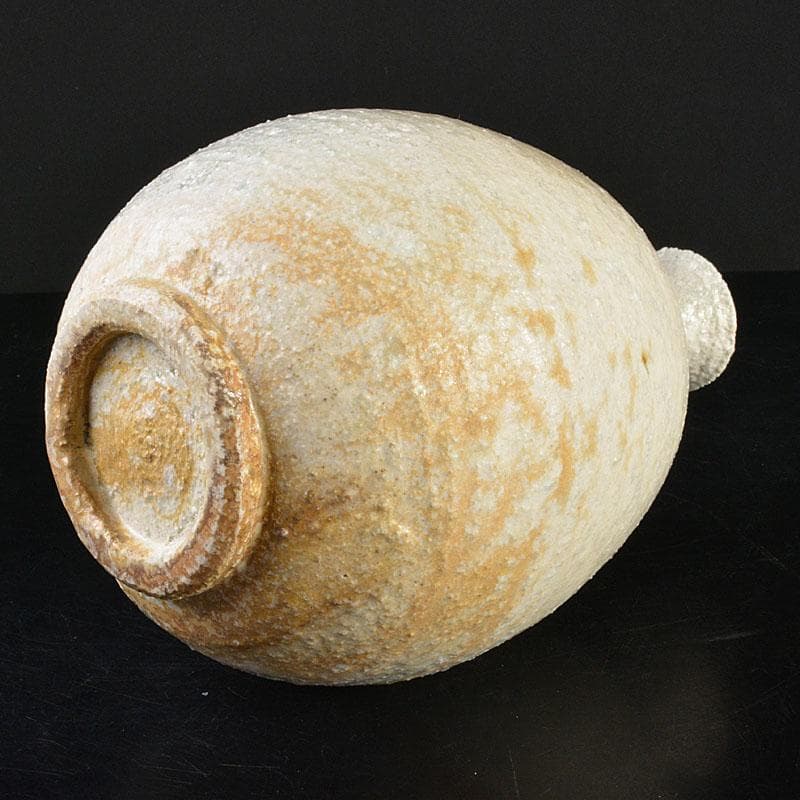 信楽焼　星野亨斉造　窯変壺　共布共箱　N　6743C