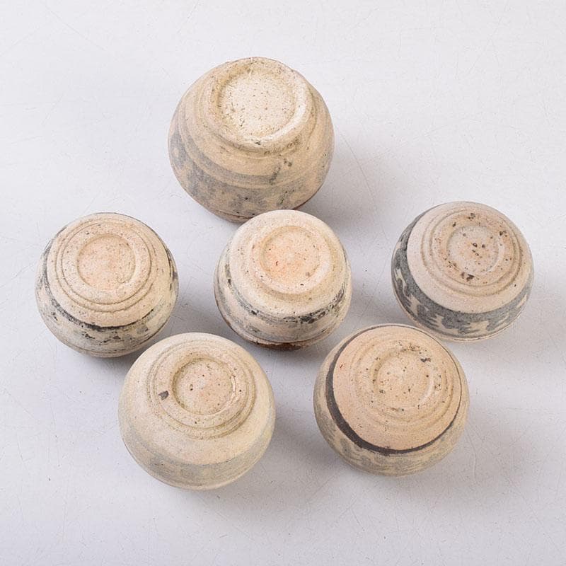 タイ古陶磁　スンコロク　宋胡録　合子　蓋物　箱付　M　R8933