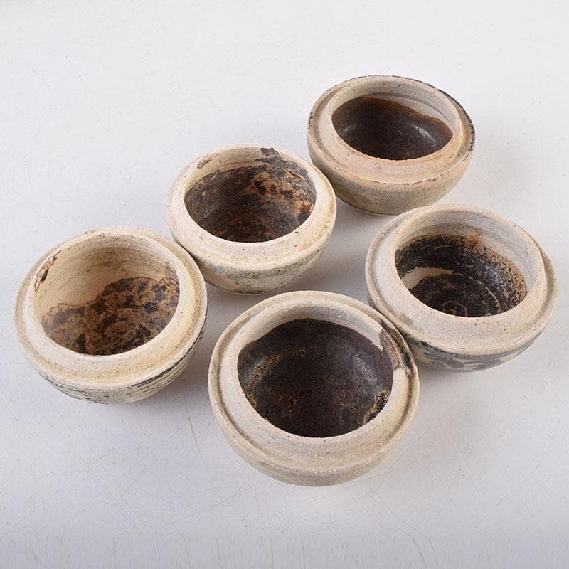 タイ古陶磁　スンコロク　宋胡録　合子　蓋物　箱付　M　R8933