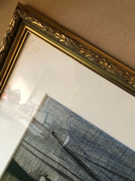 ベルナール ビュッフェ リトグラフ 版画 大型 額縁 額