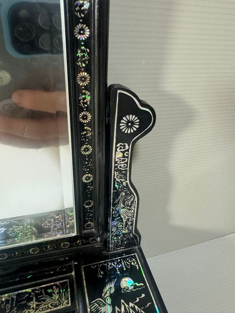 2608 螺鈿細工 鏡台 花鳥 ドレッサー - winetouritalia.com