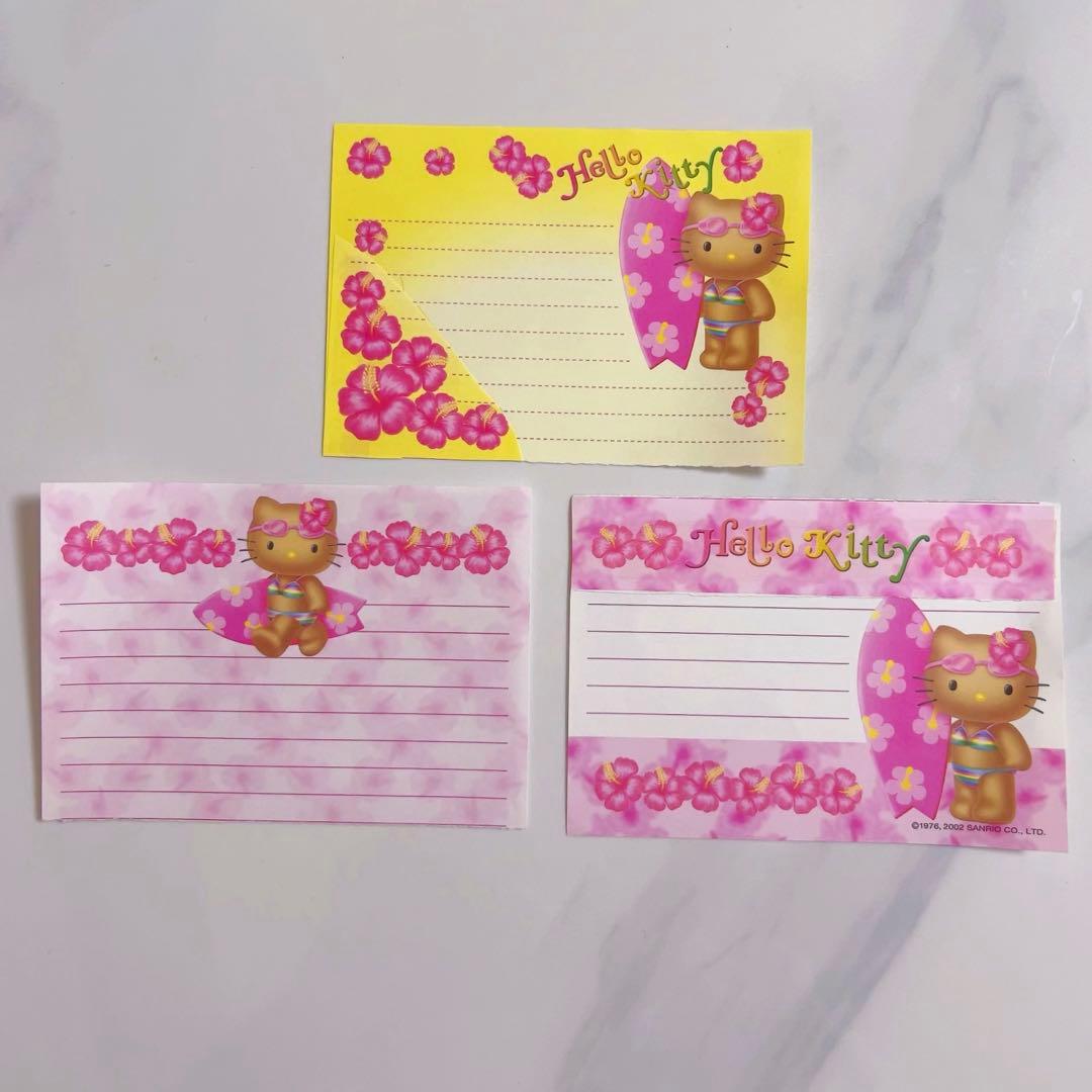 ハローキティ バラメモ メモ帳 日焼け サーフィン ハイビスカス 平成