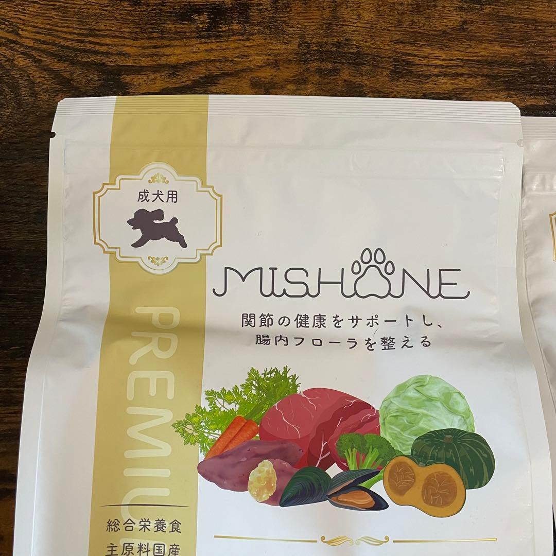 ミシュワン MISHONE 成犬用 ドッグフード 1kg 国産鶏肉・馬肉 2袋