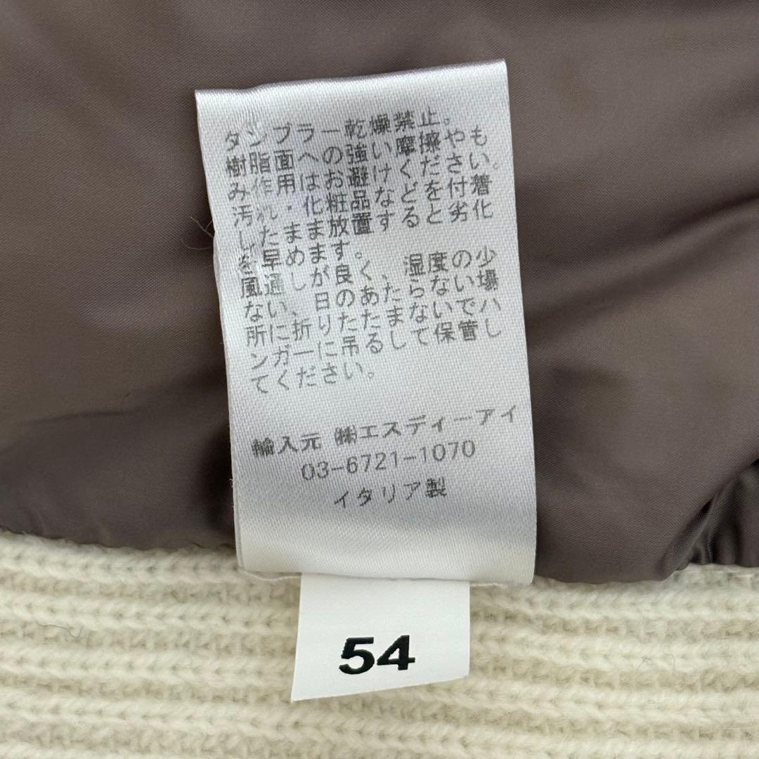 【美品54サイズ】グランサッソ ニット 切替 ダウンジャケット イタリア製